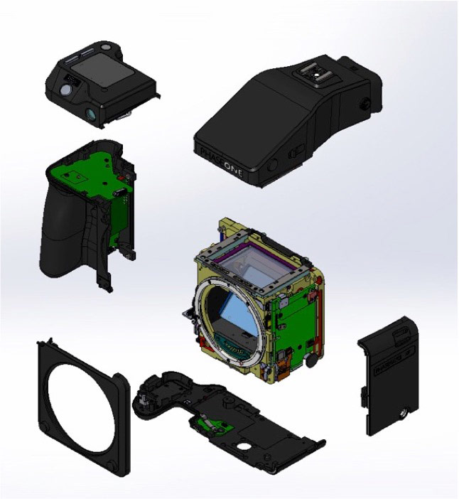 Exploded View Of the XF Camera